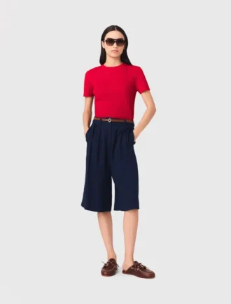 Bermudashorts i linneblandning