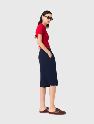 Bermudashorts i linneblandning