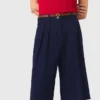 Bermudashorts i linneblandning Bermudashorts i linneblandning