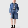 Blekad jeansjacka