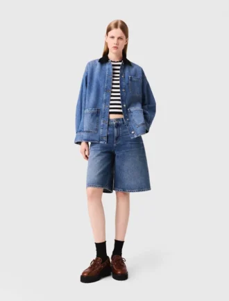 Blekad jeansjacka