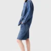Blekad jeansjacka