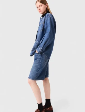 Blekad jeansjacka
