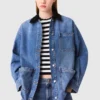 Blekad jeansjacka
