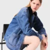 Blekad jeansjacka