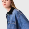 Blekad jeansjacka