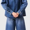Blekad jeansjacka