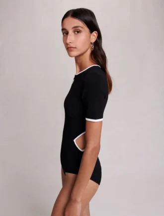 Bodysuit i öppen stickning