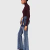 Bootcut-jeans med fickor med dragkedja Bootcut-jeans med fickor med dragkedja