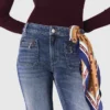 Bootcut-jeans med fickor med dragkedja Bootcut-jeans med fickor med dragkedja