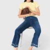 Bootcut-jeans med pärlor Bootcut-jeans med pärlor