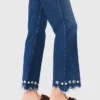 Bootcut-jeans med pärlor Bootcut-jeans med pärlor