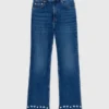 Bootcut-jeans med pärlor Bootcut-jeans med pärlor