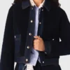 Bouclé- och denimjacka Bouclé- och denimjacka