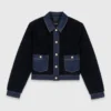 Bouclé- och denimjacka Bouclé- och denimjacka