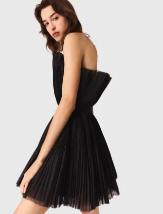 Bustierklänning i tyll och organza