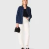 Denimskjorta med strass Denimskjorta med strass