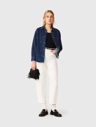 Denimskjorta med strass
