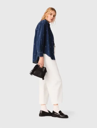 Denimskjorta med strass