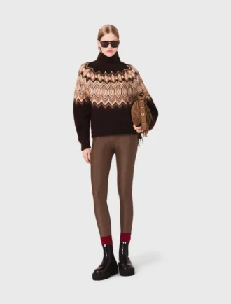 Fair Isle-tröja med hög hals