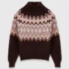 Fair Isle-tröja med hög hals Fair Isle-tröja med hög hals