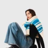 Flared jeans med kedja Flared jeans med kedja