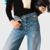Flared jeans med kedja Flared jeans med kedja