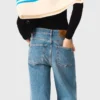 Flared jeans med kedja Flared jeans med kedja