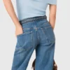 Flätade jeans med utsvängda ben Flätade jeans med utsvängda ben