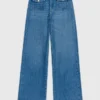 Flätade jeans med utsvängda ben Flätade jeans med utsvängda ben