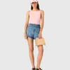 Flätade jeansshorts Flätade jeansshorts