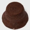 Färgglad bucket hat i naturlig raffia Färgglad bucket hat i naturlig raffia