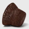 Färgglad bucket hat i naturlig raffia Färgglad bucket hat i naturlig raffia