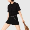 Glansiga tweedshorts Glansiga tweedshorts