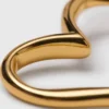 Guldpläterade hjärtformade hoop-örhängen Guldpläterade hjärtformade hoop-örhängen