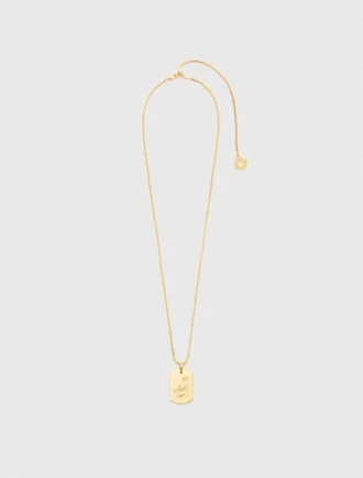 Halsband med stjärnteckensplakett