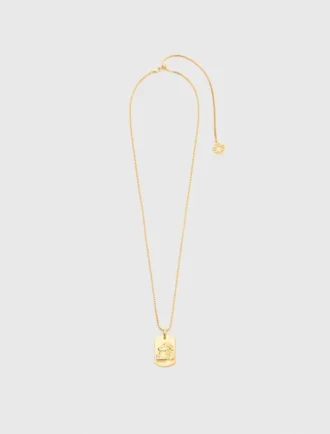 Halsband med stjärnteckensplakett
