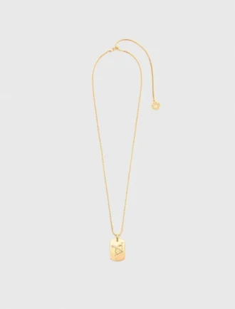 Halsband med stjärnteckensplakett