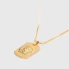 Halsband med stjärnteckensplakett
