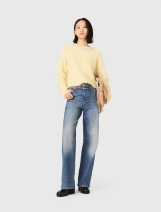 Jeans med kedjebälte