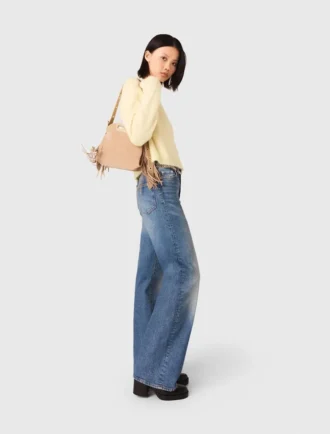 Jeans med kedjebälte