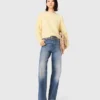 Jeans med kedjebälte