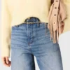 Jeans med kedjebälte