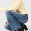Jeans med kedjebälte
