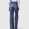 Jeans med vid ben och nitar Jeans med vid ben och nitar