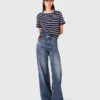 Jeans med vida ben Jeans med vida ben