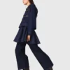 Jeansjacka med imitationsläder