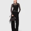 Jersey-top med strass Jersey-top med strass