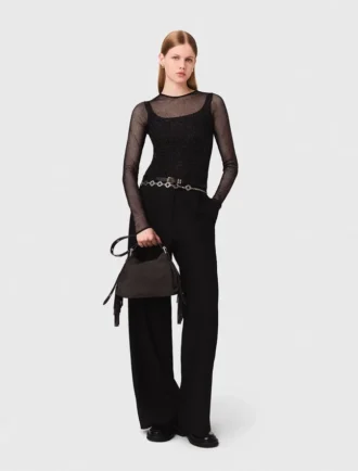 Jersey-top med strass