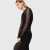 Jersey-top med strass Jersey-top med strass